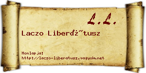 Laczo Liberátusz névjegykártya